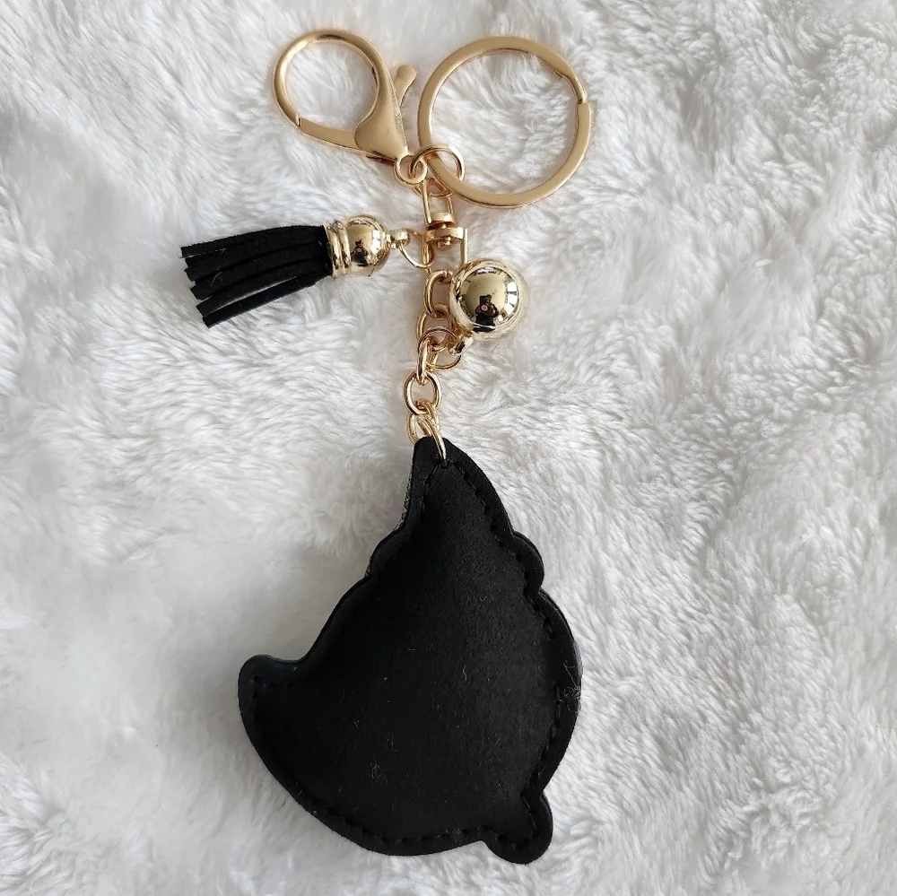 Halloween Ghost Keychain with Halloween Hat Bag Charm